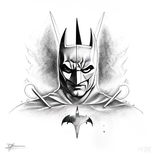 The Dark Knight And Swords