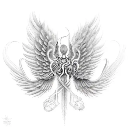 Rk With Wings And Infinity Symbol