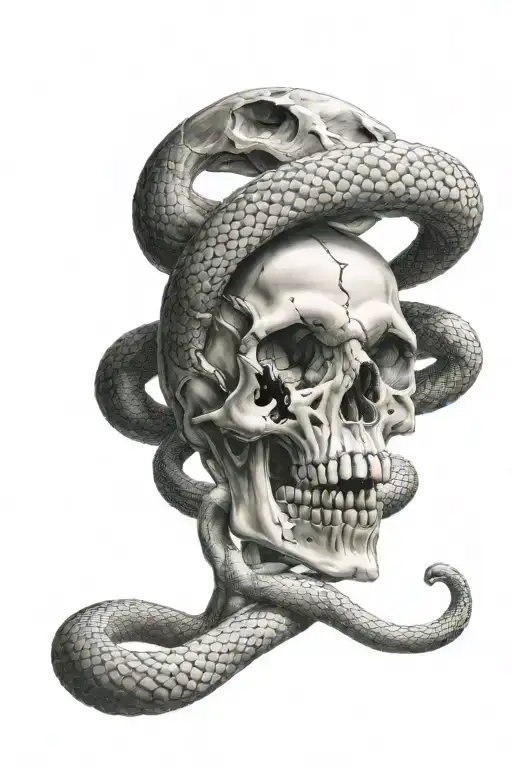 Skull And Snake