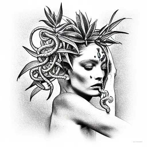 Medusa With Plants