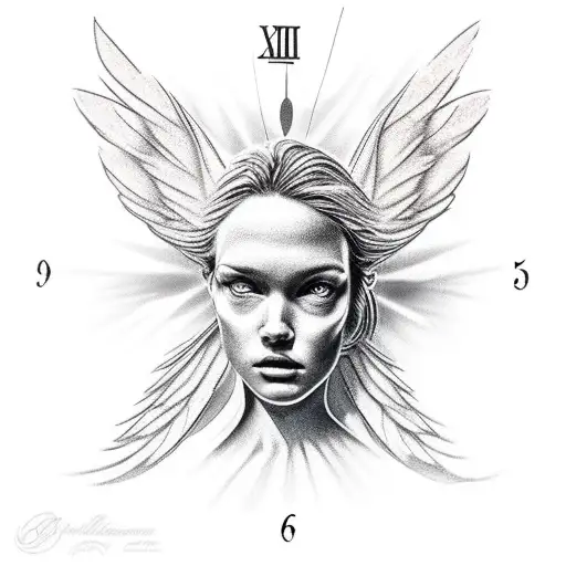 Angel With A Clock