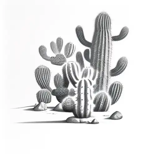 Cactus Alone In The Desert
