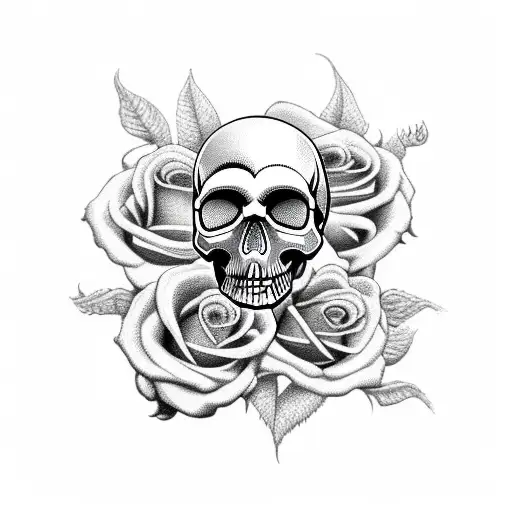 Skull And Roses