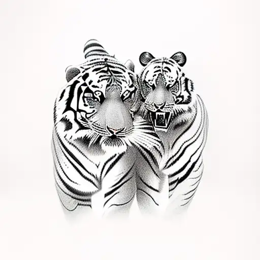 A Tiger And Bear Fighting