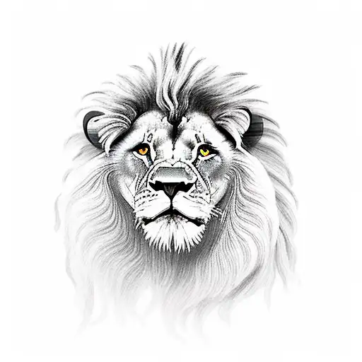 A Lion Walking Out Of A Coliseum