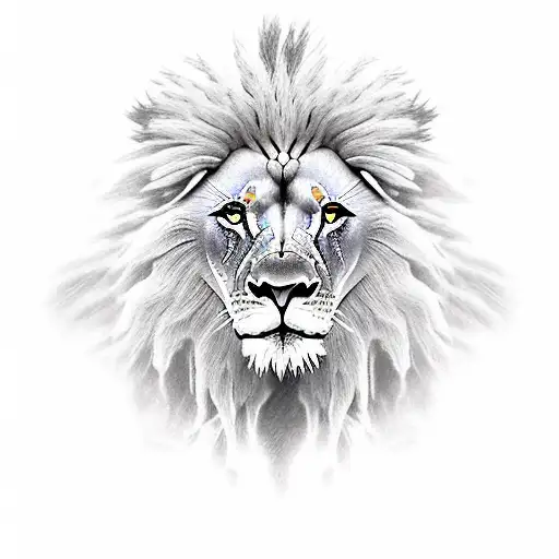 A Lion Walking Out Of A Coliseum