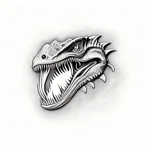 Velociraptor And Gun