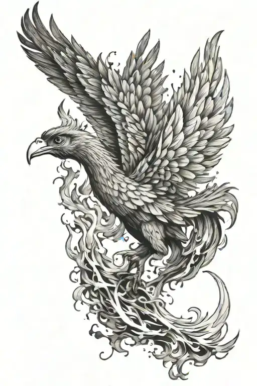 Phoenix Rising From Ashes