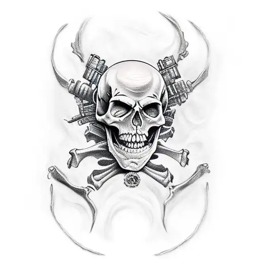 Skeleton Gunnslinger Gitar Vagabond Demon