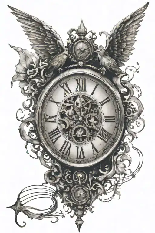 Music Anger Clock Devil Wings