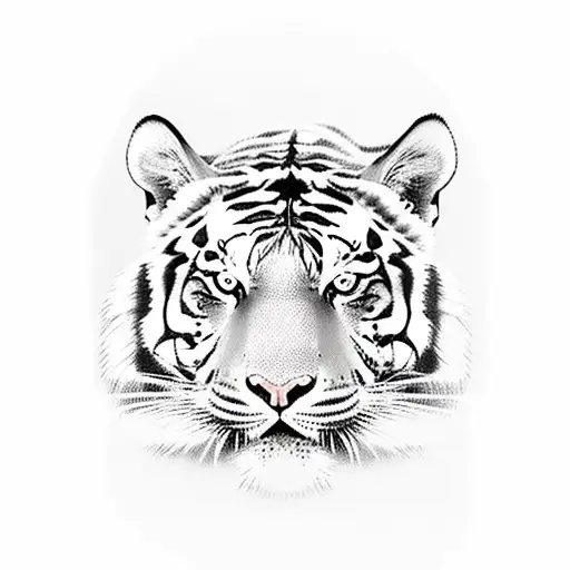 A Tiger Pouncing On Its Prey In A Dynamic Pose