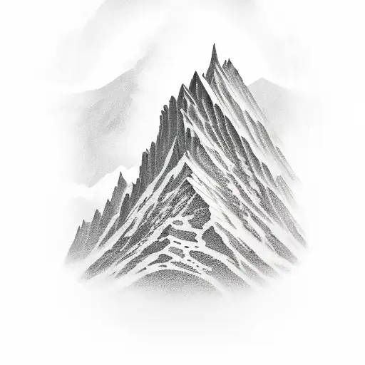 A Rock Concert Crowd Forming A Mountain Range