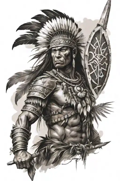 Native Brazilian Warrior