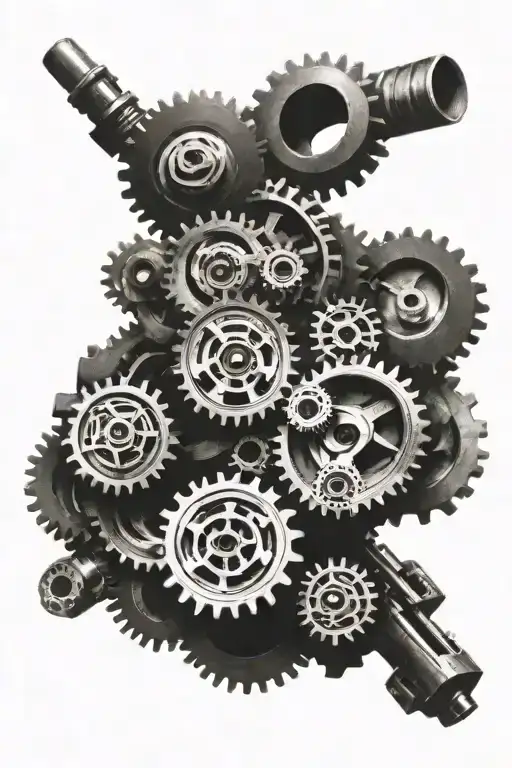 Mechanical Gears Car Racing