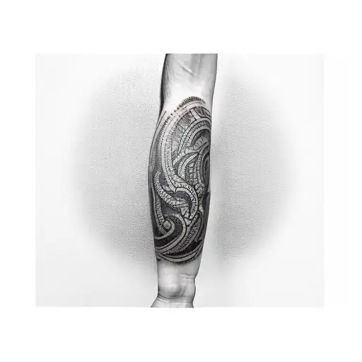 Forearm Band Tatto Mixed Mashal Arts And Football