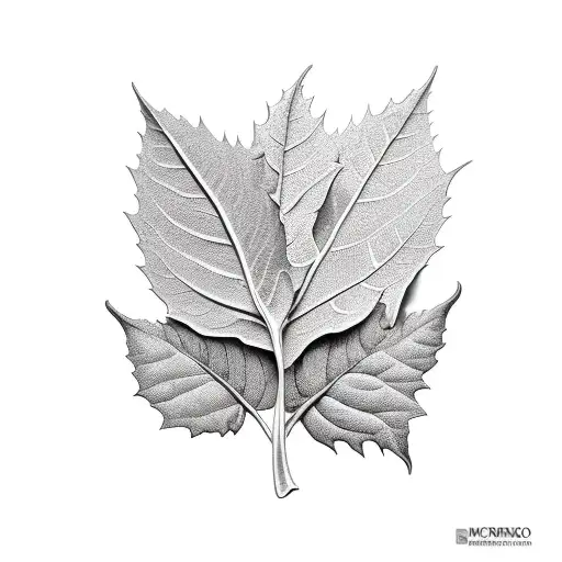 Morning Glory And Leaves Hip