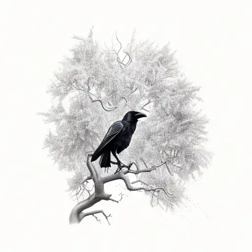 Crow On A Tree