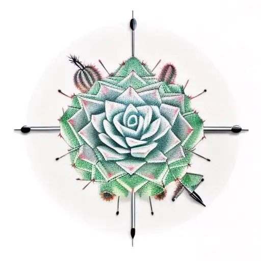 Cactus And A Thermometer