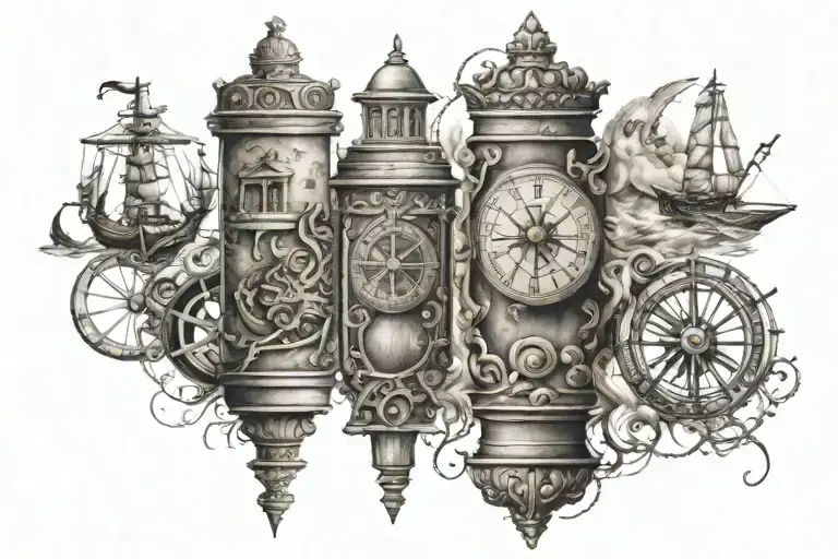 Nautical Roman Arm Sleeve