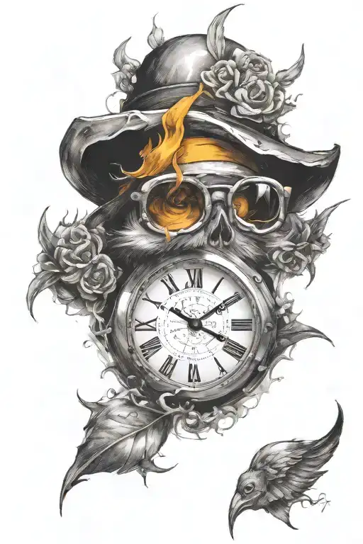 Make The Clock Transparent And Remove The Hat