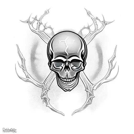 Skull Spider Thorns Web