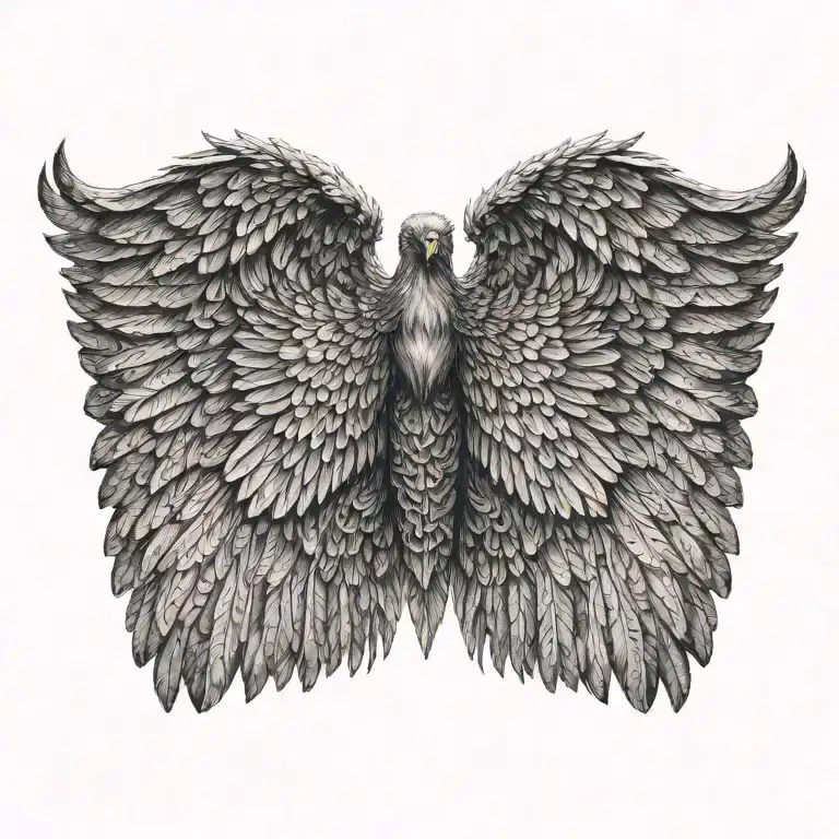 Wings Spread Wide Open