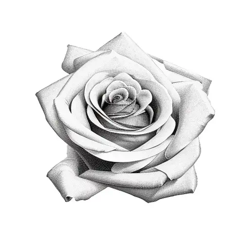 Black Rose With Stem