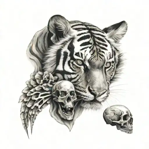 Tiger And Skull