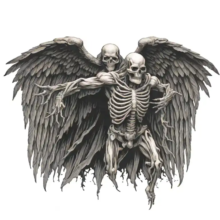 Reaper With Wings Made Entirely