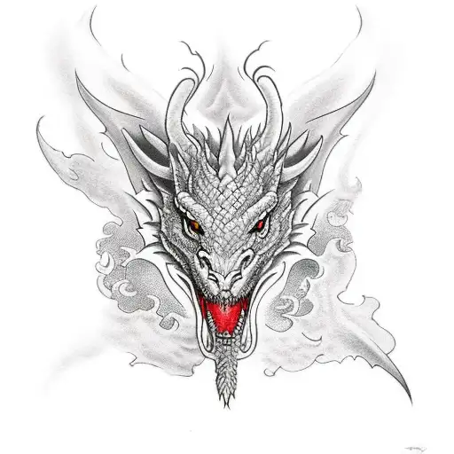 Gaxley Tattoo Half Sleeve With A Dragon