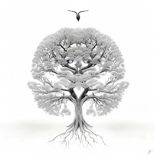 Tree Of Life With Animals
