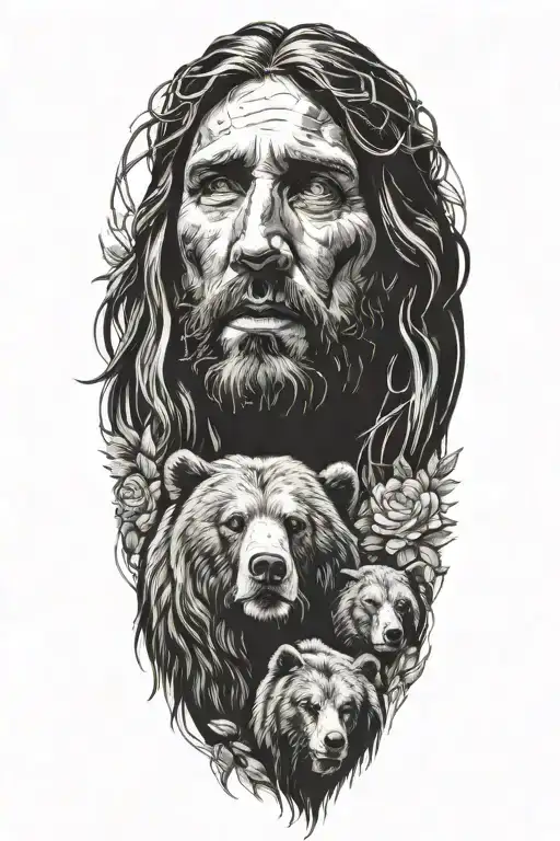 Jesus Christ And Mama Bear