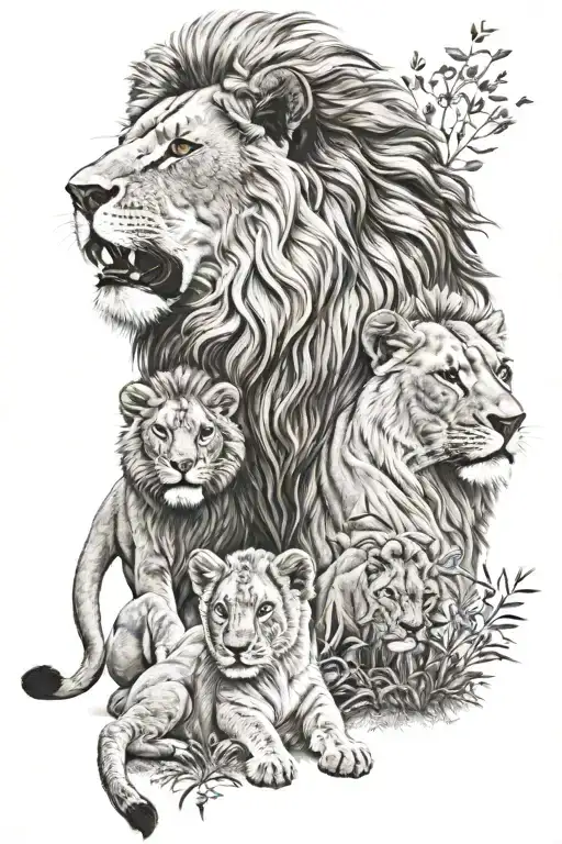 Lion Family