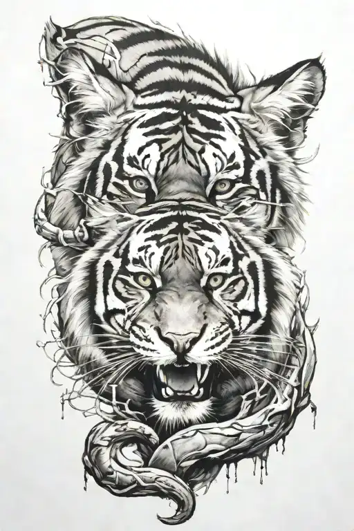 Spine Planet With Tiger Face