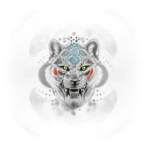 Geronimo Face Abstract