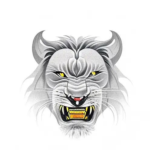 A Roaring Lion Driving A Vintage Car Through A Winding Mountain Road