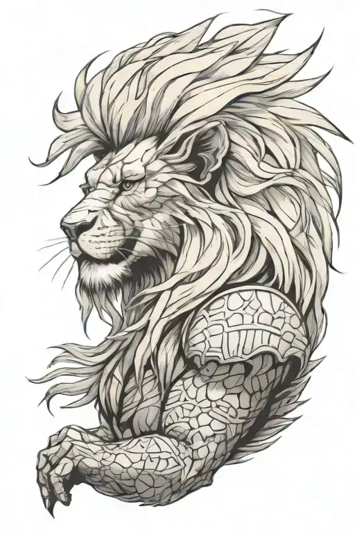 Lion Mane Hair From Songoku Super Sayan 3