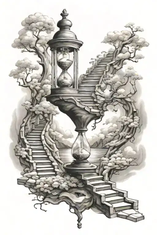 Hour Glass Stair Way To Heaven