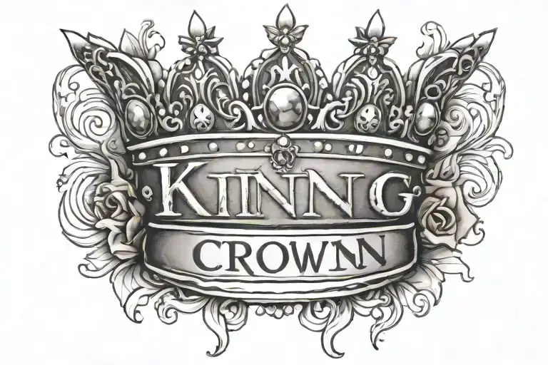 King Crown With Name Written