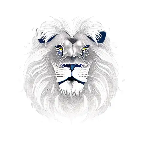 Lion Head With Monk Full Body And Uniform