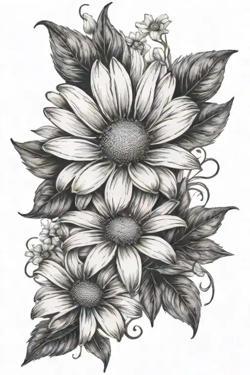 Daisy Flower Intertwined
