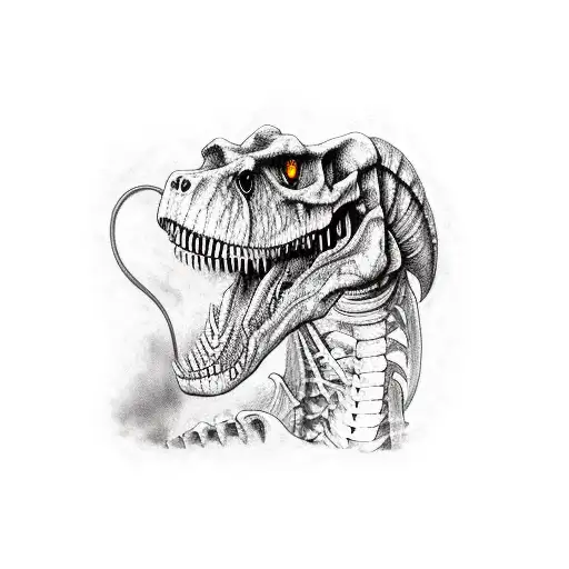 Underground T-rex Skeleton