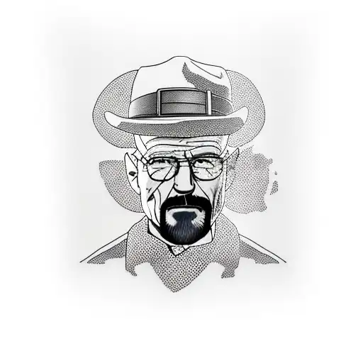 Walter White With Black Hat
