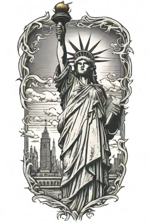 Sad Statue Of Liberty