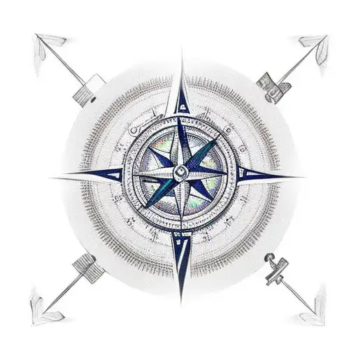 A Camera Lens Morphing Into A Compass