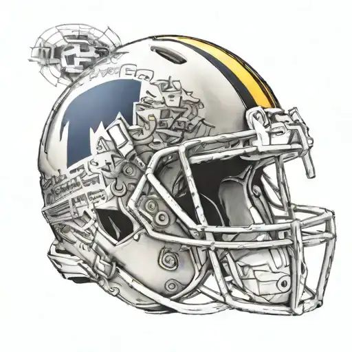 University Of Michigan Football Helmet