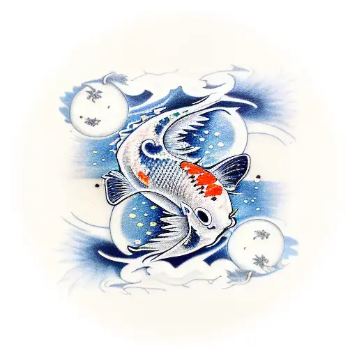 Pisces Koi Moon C L 1990