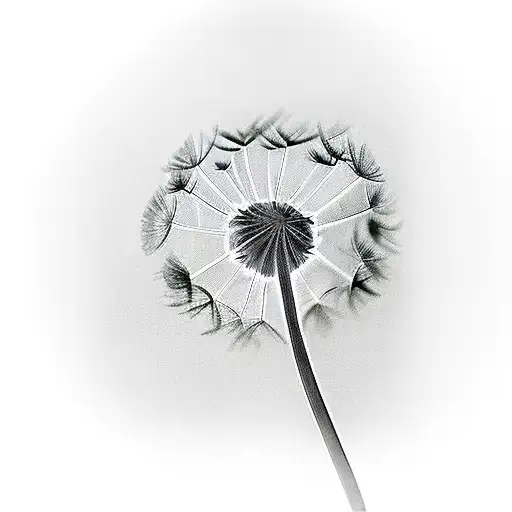 Dandelion With 3 Birds Around 7 Dandelion Flakes In Praying Hands D