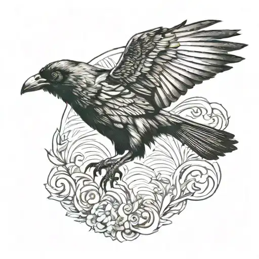 Crow Flying