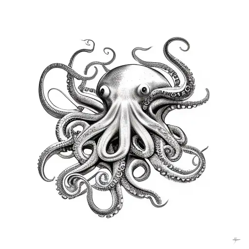 Octopus With Spear And Shield And Helmet